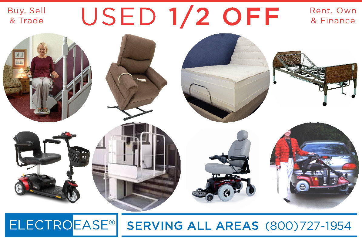 New & Used Adjustable Bed buy sell & trade bariatric hospital bed rent own & finance Lift Chair rent rentals renting mobility electric scooters inexpensive stair Lift cost wheelchairs sale price wheel chair elevators