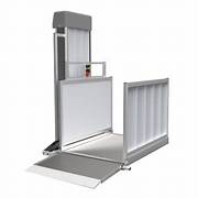 Elderly mobile home stair lift for porch