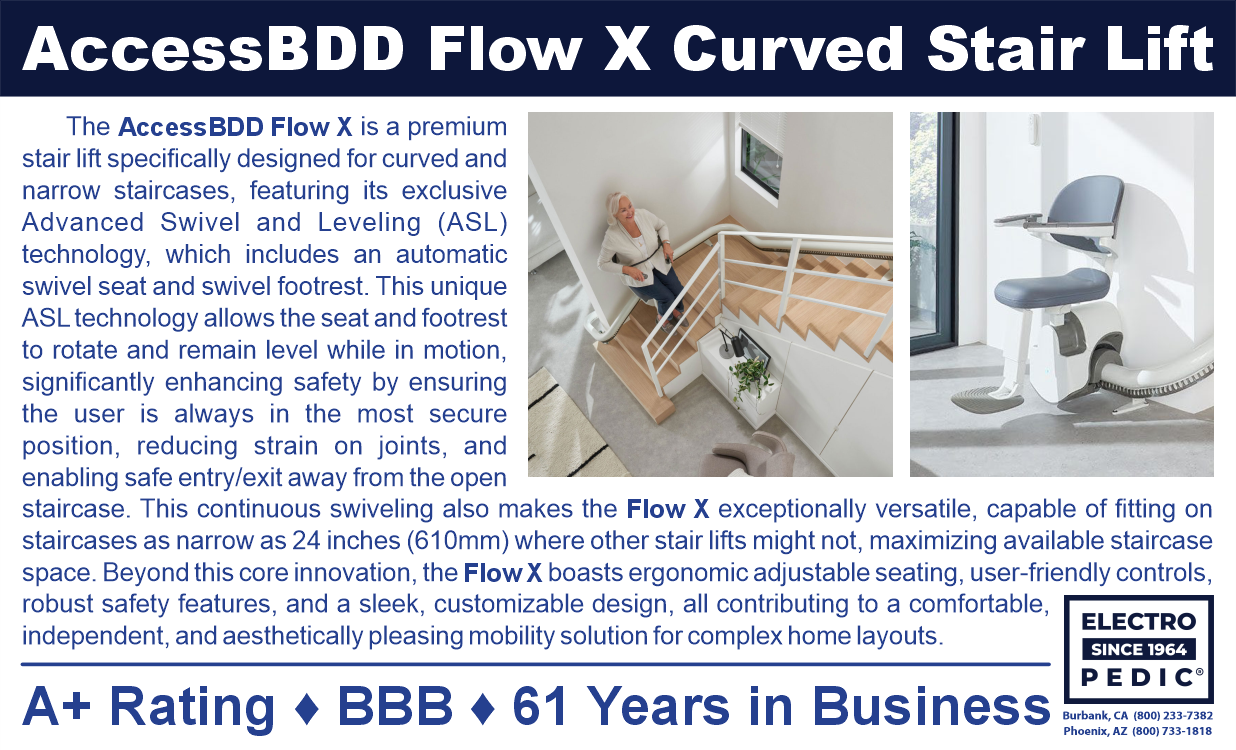 San Francisco accesbdd flow x curved stairlift